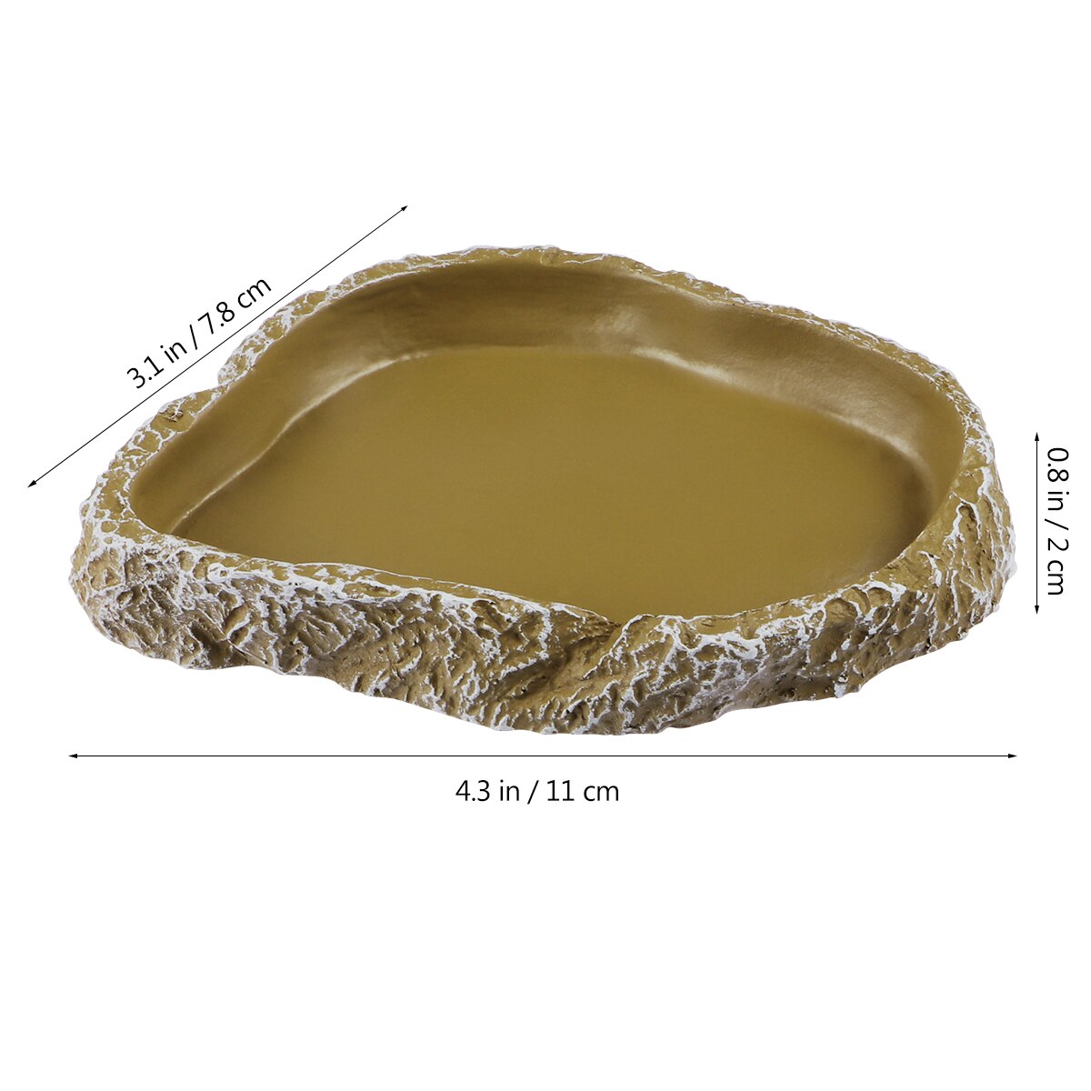 Non Slip Resin Reptile Water Bowl