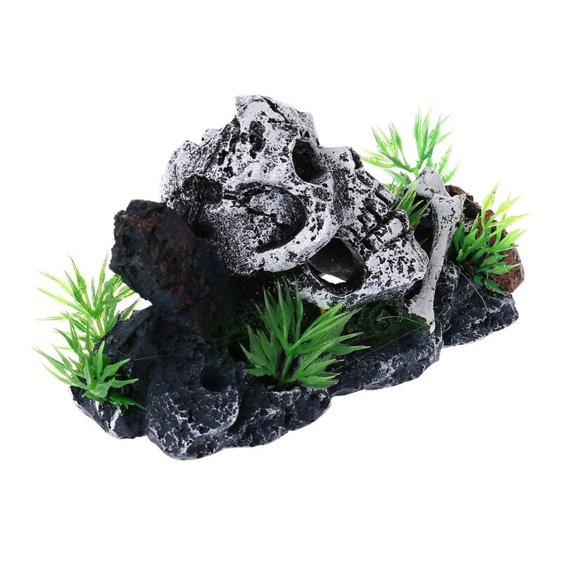 Skull Aquarium Decor Resin Ornament