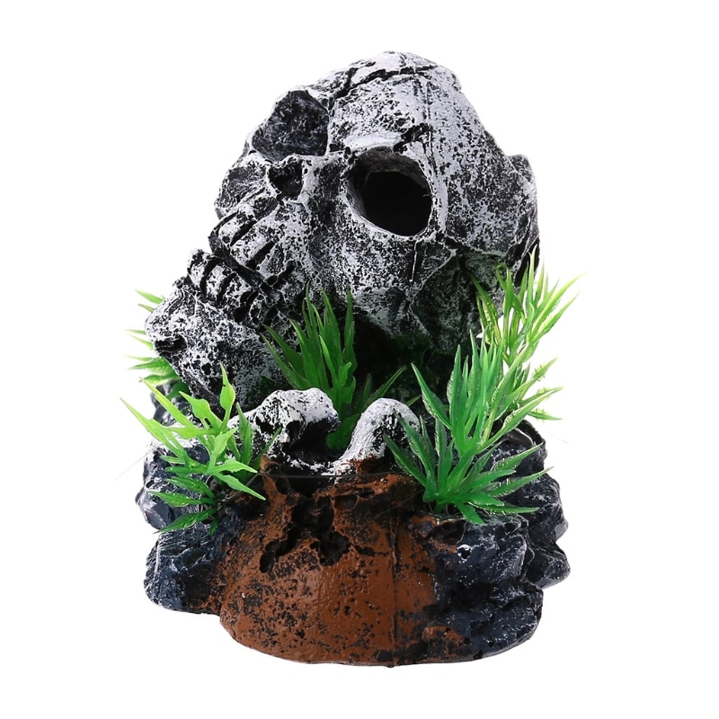 Skull Aquarium Decor Resin Ornament