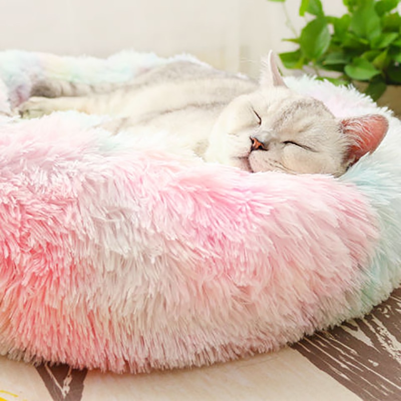 Pet Cushion Bed Round Plush Bed