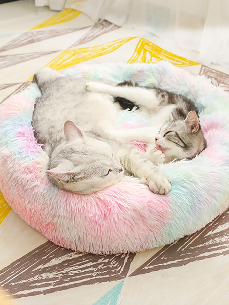 Pet Cushion Bed Round Plush Bed