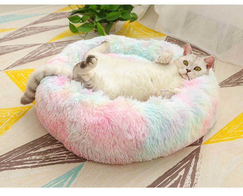 Pet Cushion Bed Round Plush Bed