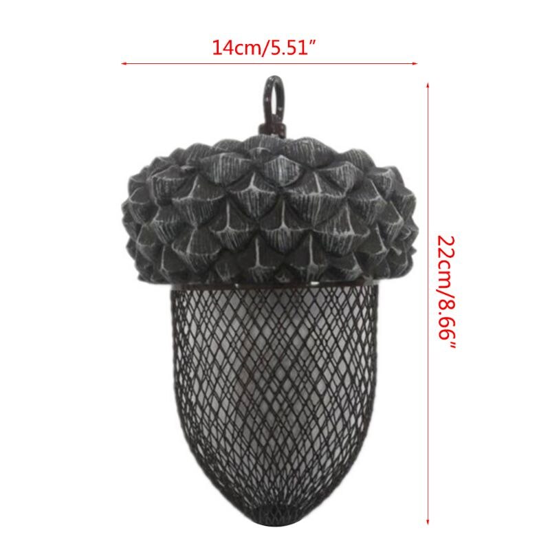 Mesh Bird Feeder Acorn-Shaped Dispenser