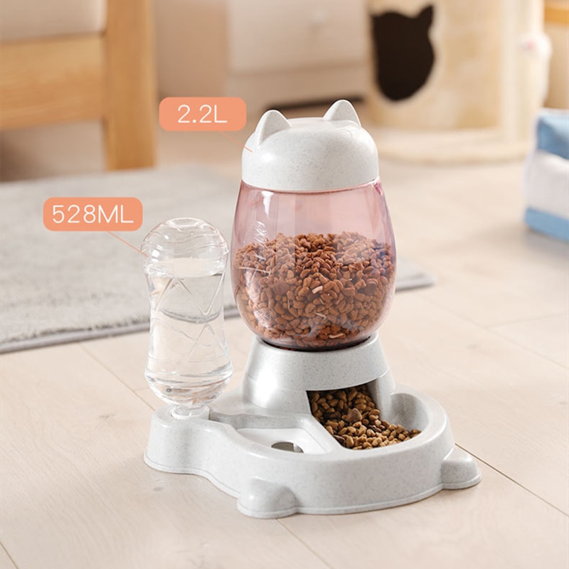 Cat Food Feeder and Water Dispenser