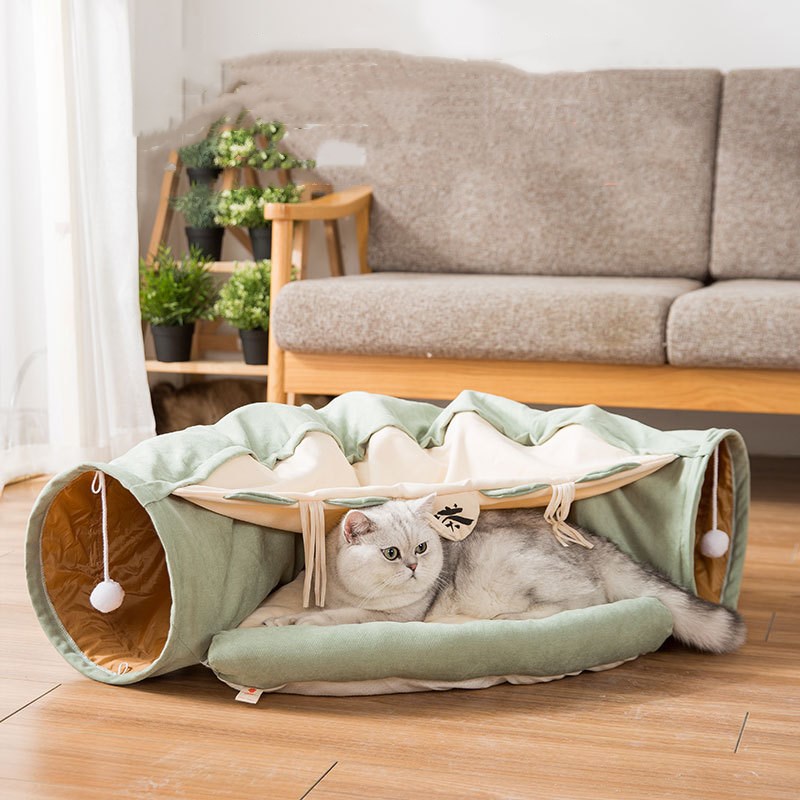 Cat Tunnel Bed Foldable Play Tunnel