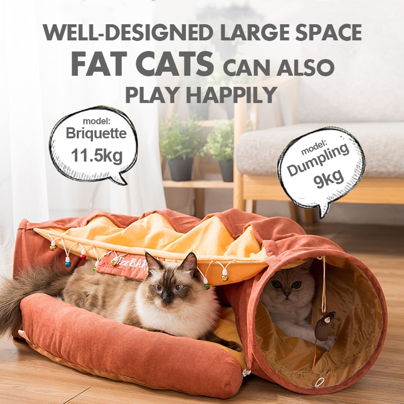 Cat Tunnel Bed Foldable Play Tunnel