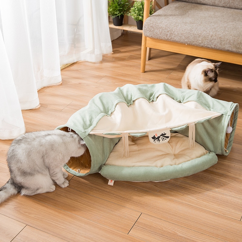 Cat Tunnel Bed Foldable Play Tunnel