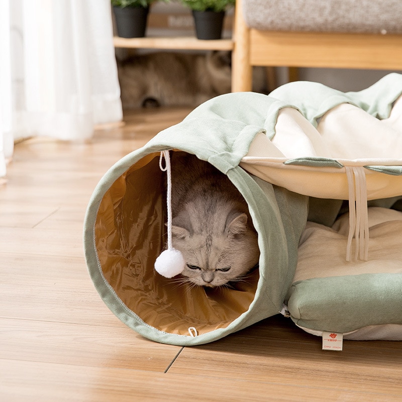 Cat Tunnel Bed Foldable Play Tunnel