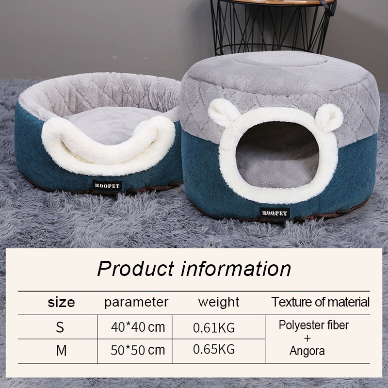 Cat Igloo Bed Pet Sleeping Kennel