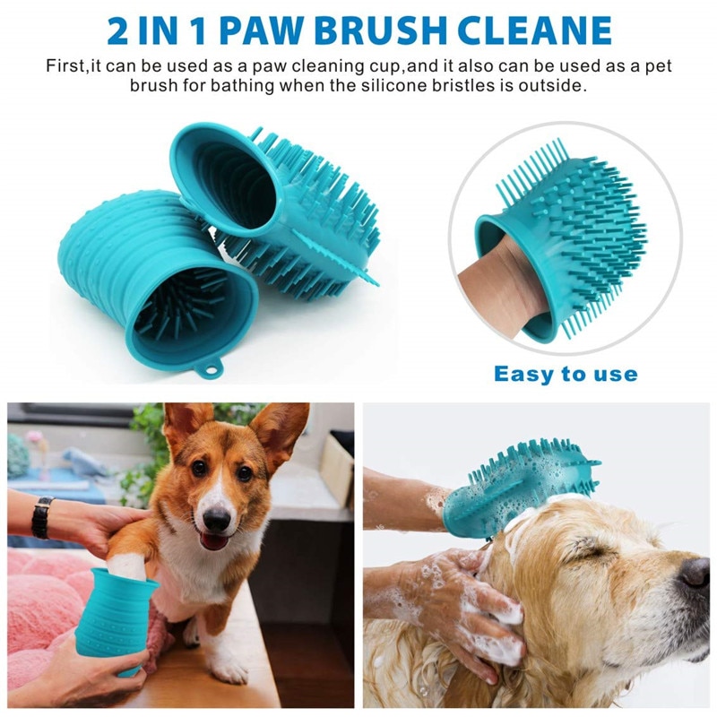 Dog Paw Cleaner Cup Dual-Purpose Cleaner