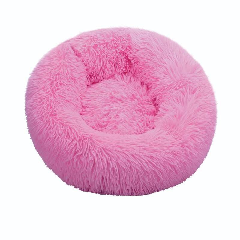 Round Pet Bed Plush Bedstead