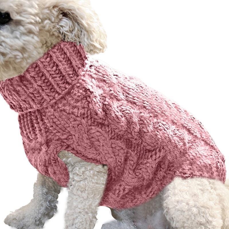 Small Dog Sweater Knitted Warmer