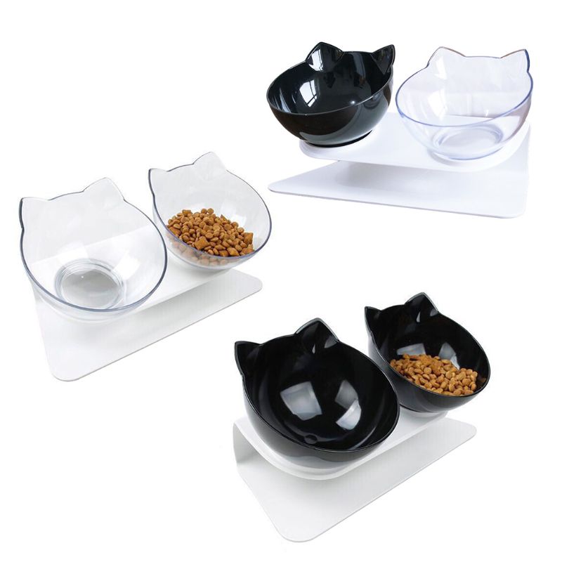 Raised Pet Bowls Food and Water Bowls (2Pcs)