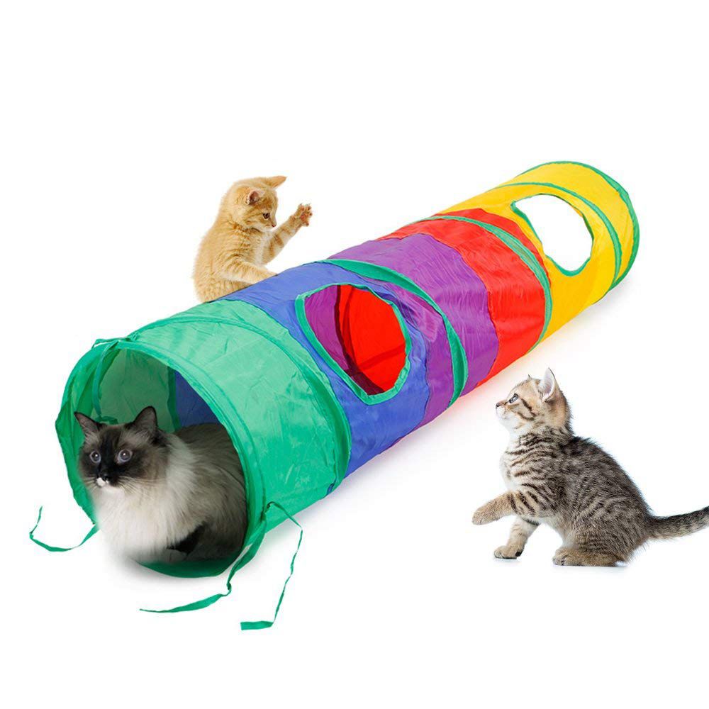 Cat Toy Tunnel Collapsible Play Tunnel