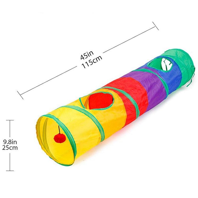 Cat Toy Tunnel Collapsible Play Tunnel