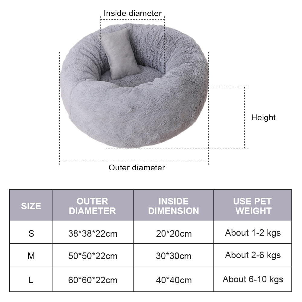 Fluffy Cat Bed Pet Cushion