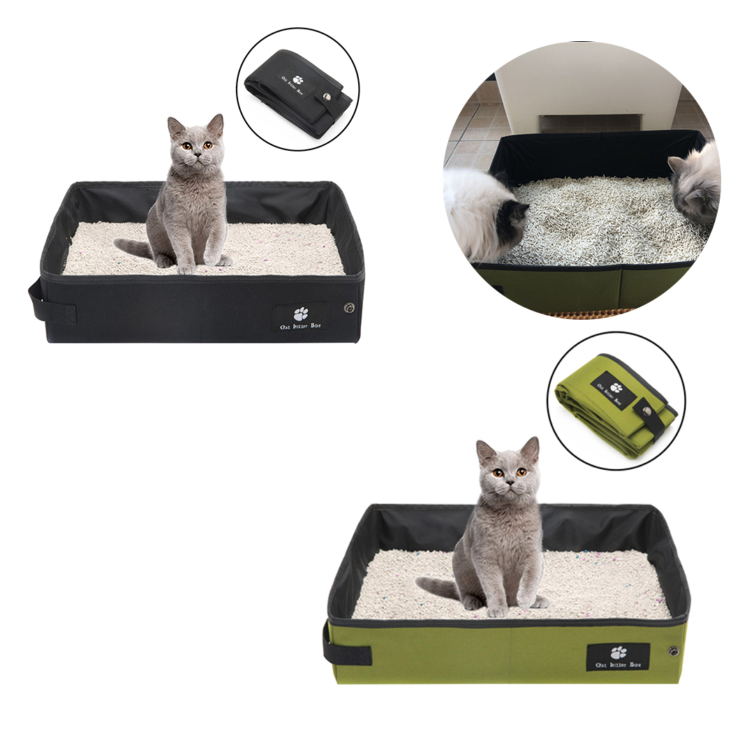 Travel Litter Box Foldable Cat Pan