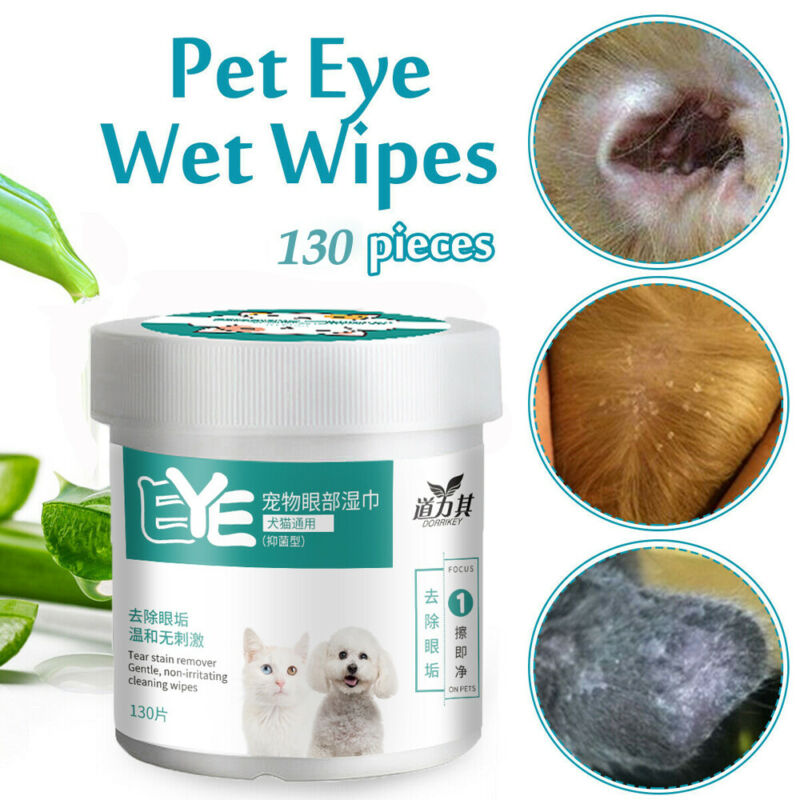 Dog Eye Wipes 130 Pieces per Set