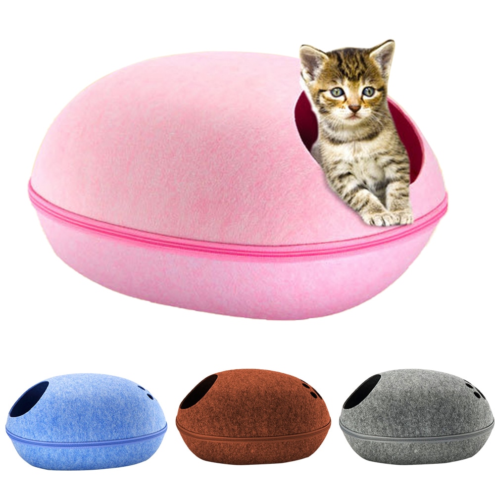 Cat Cave Egg Shape Design Pet Bed