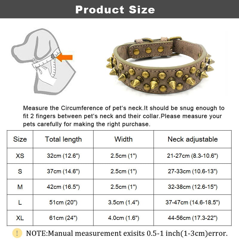 Spiked Dog Collar Cool Pet Collar