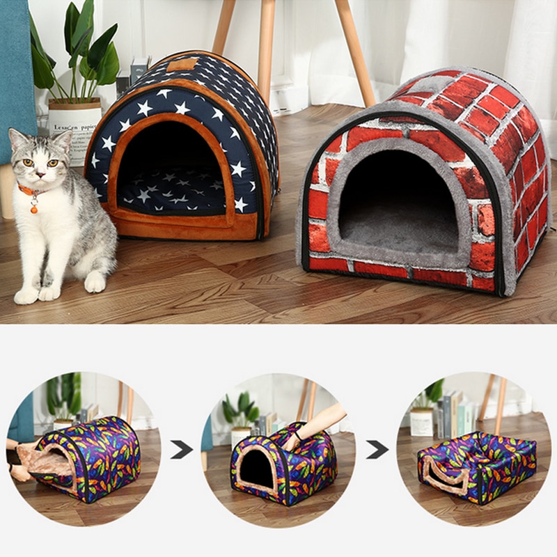 Cat Tent Bed Foldable Pet House