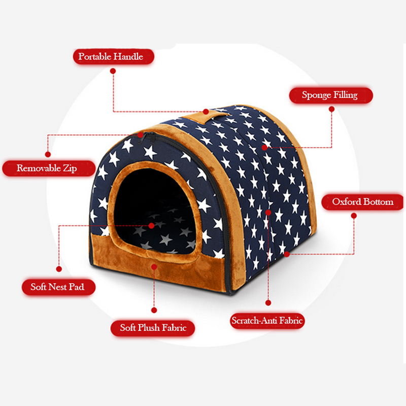 Cat Tent Bed Foldable Pet House