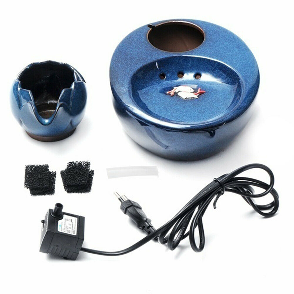 Ceramic Cat Water Fountain Automatic Device