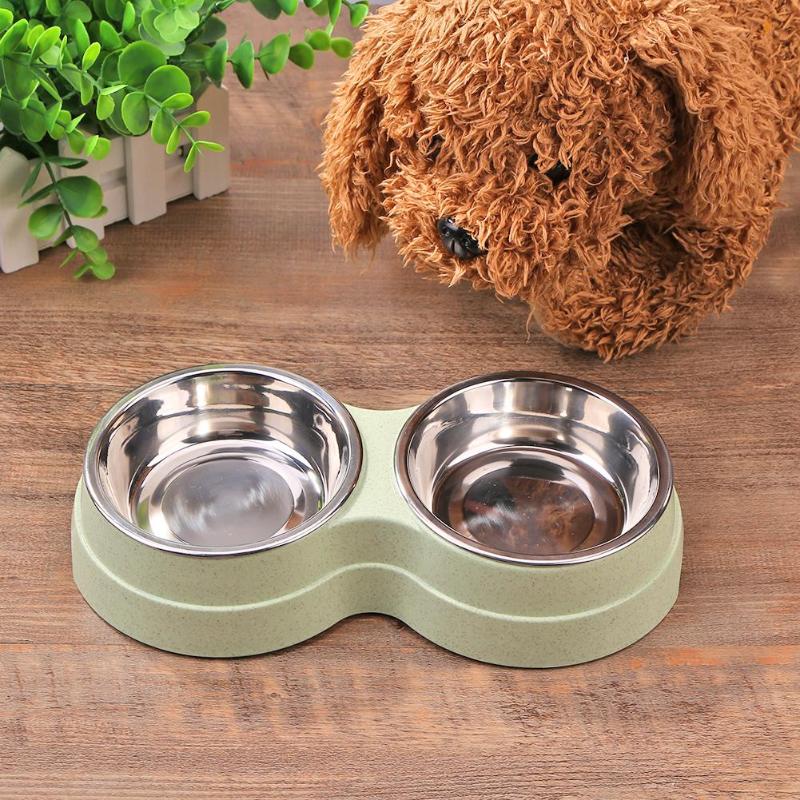 Dog Feeding Bowls Double Feeder