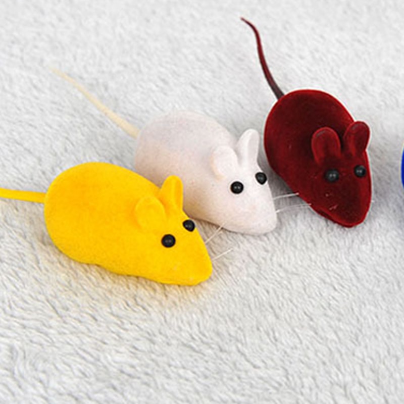 Cat Chew Toys Random Color Mouse Toys (5 pcs)