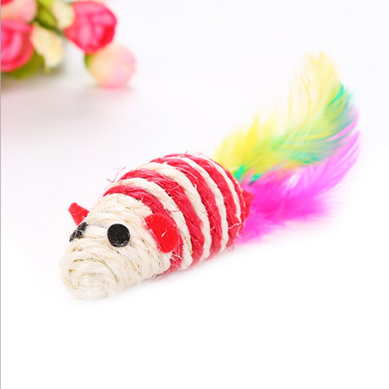 Mouse Cat Toy Sisal Scratching Toy