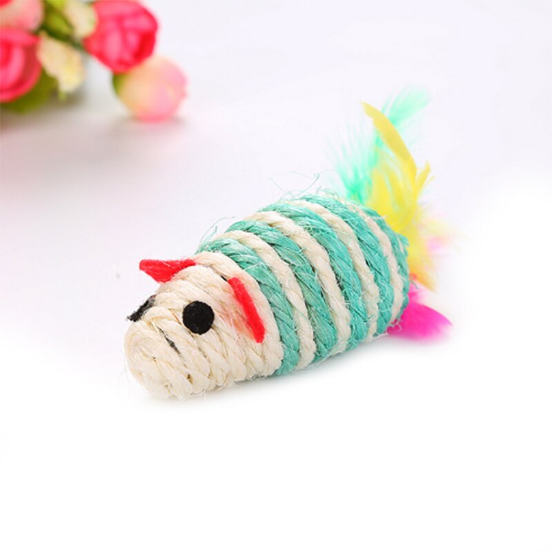 Mouse Cat Toy Sisal Scratching Toy