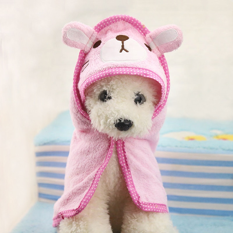 Dog Towel Hood Cute Cartoon