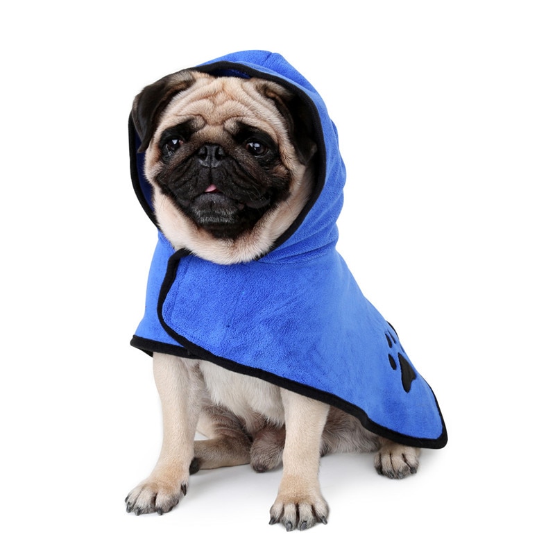 Dog Bathrobe Pet Microfiber Bath Towel