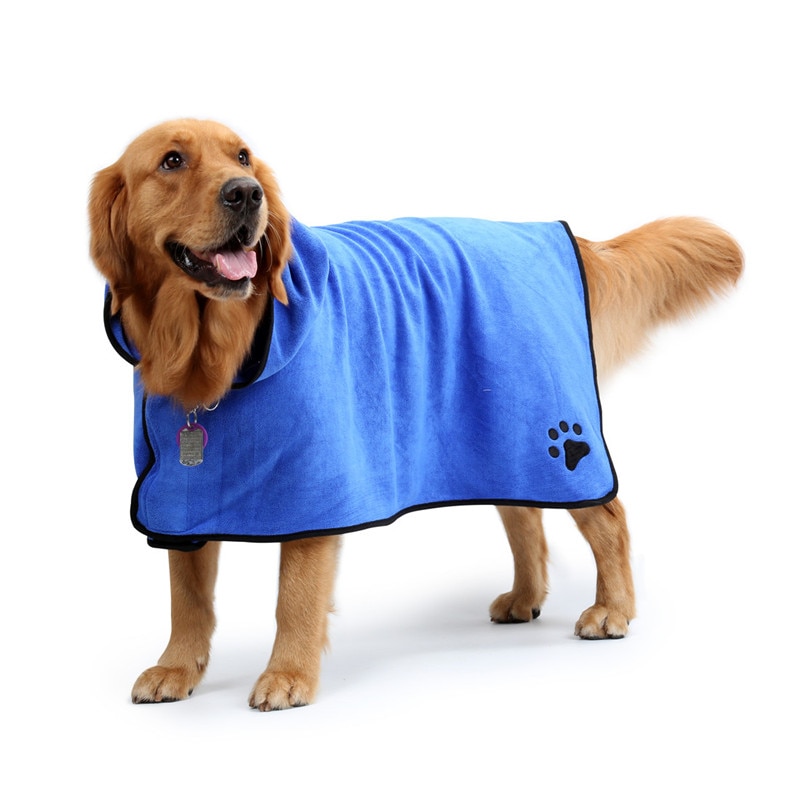 Dog Bathrobe Pet Microfiber Bath Towel