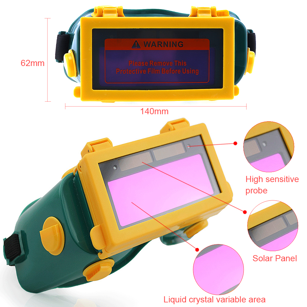 Welding Goggles Solar Power Auto Dim