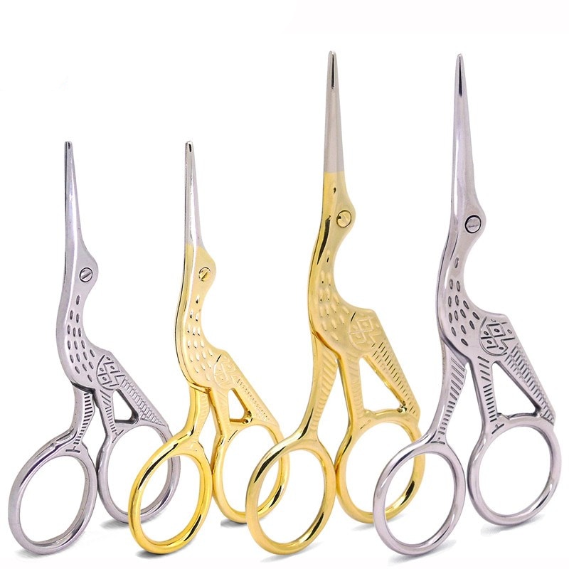 Stainless Steel Vintage Crane Scissors