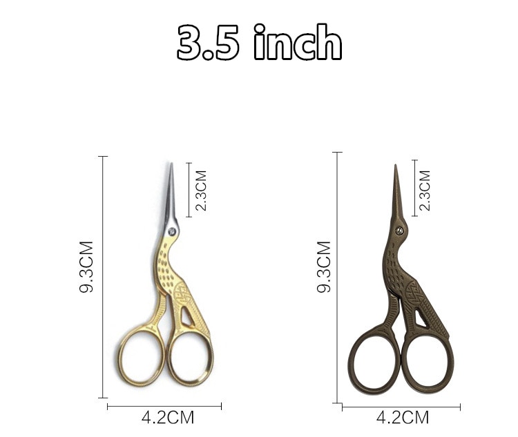 Stainless Steel Vintage Crane Scissors