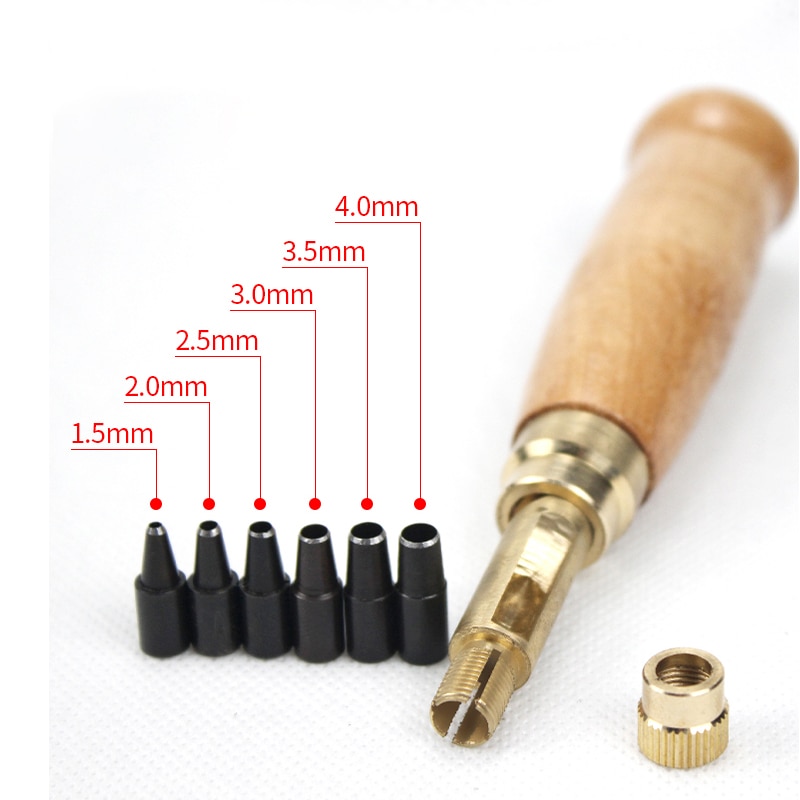 Leather Punching Tool with Tips (6pcs)