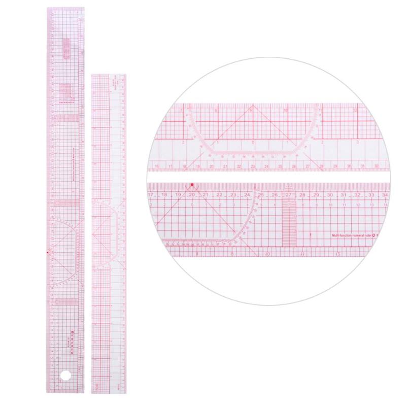 Sewing Ruler 9PC Plastic Set