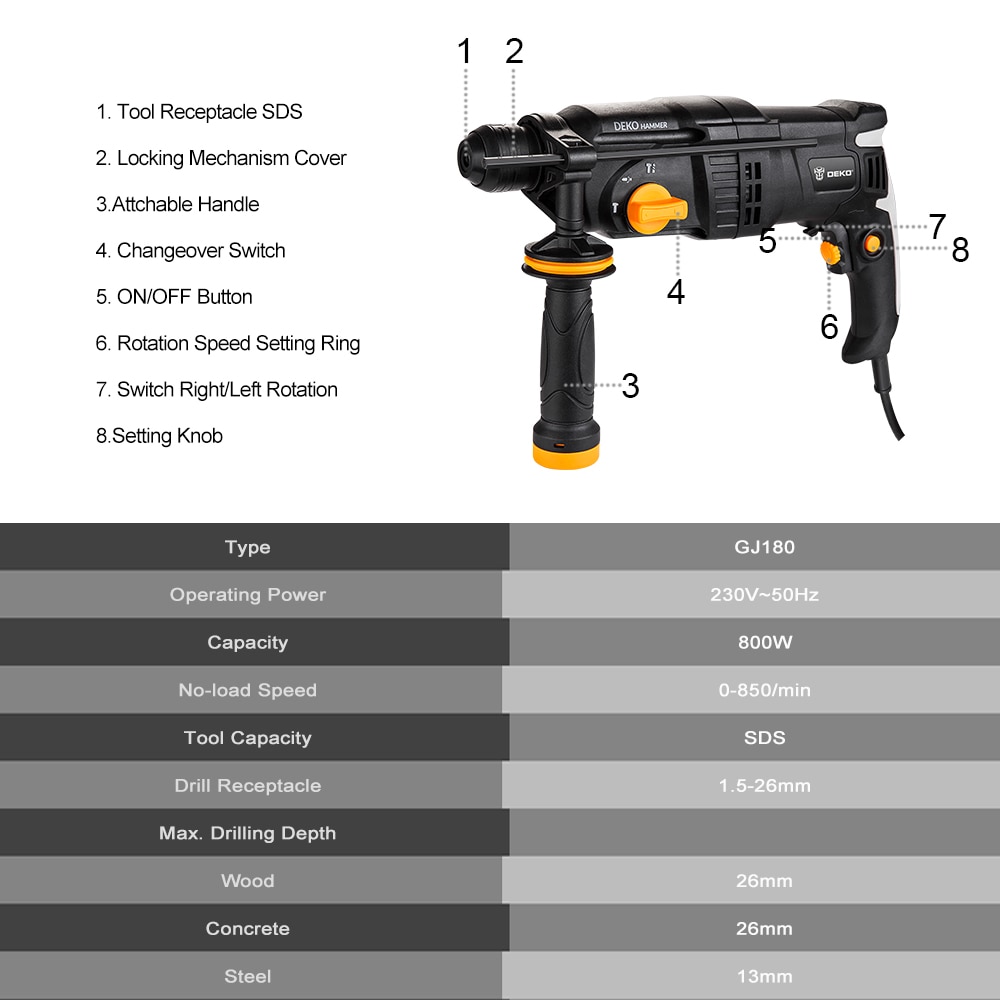 Rotary Hammer Drill Electric Tool