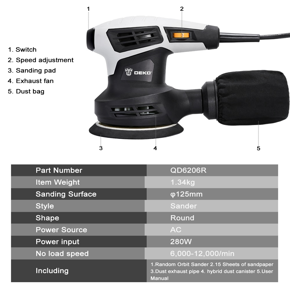 Random Orbital Sander Handheld Polisher