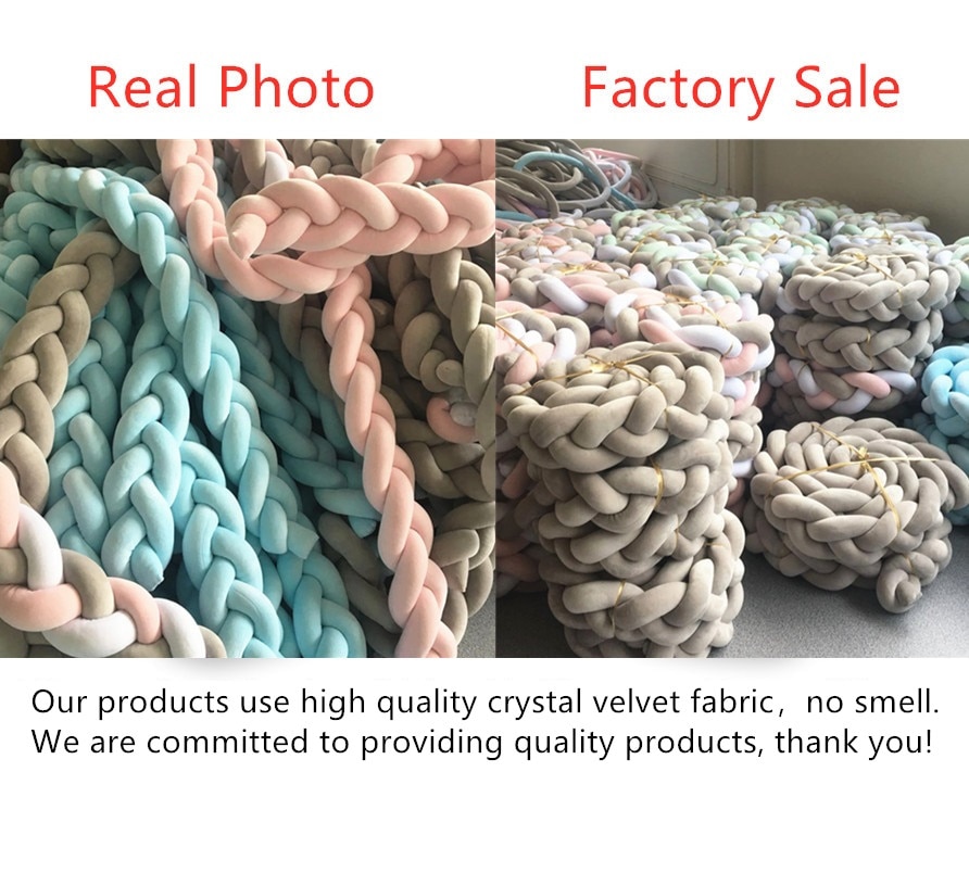 Braid Pillow Soft Knot Cushion