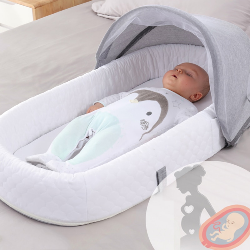 Portable Baby Nest Bed with Mosquito Net