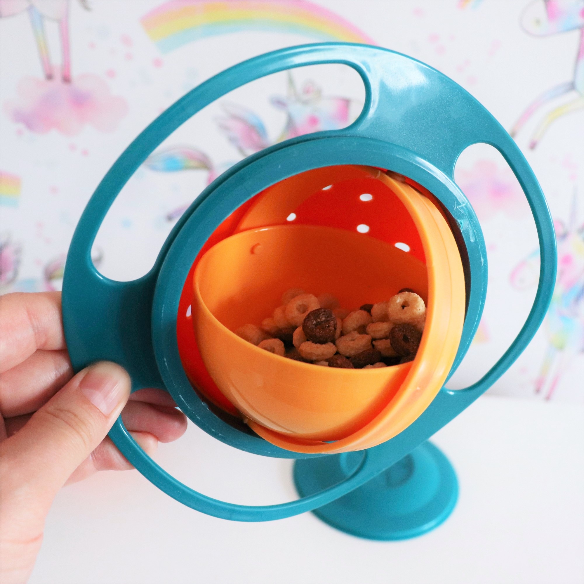 Spill Proof Baby Bowl Gyro Bowl