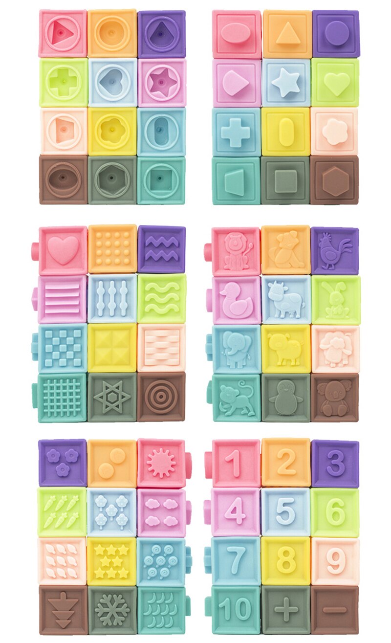 Blocks for Toddlers 3D Sensory Building Blocks