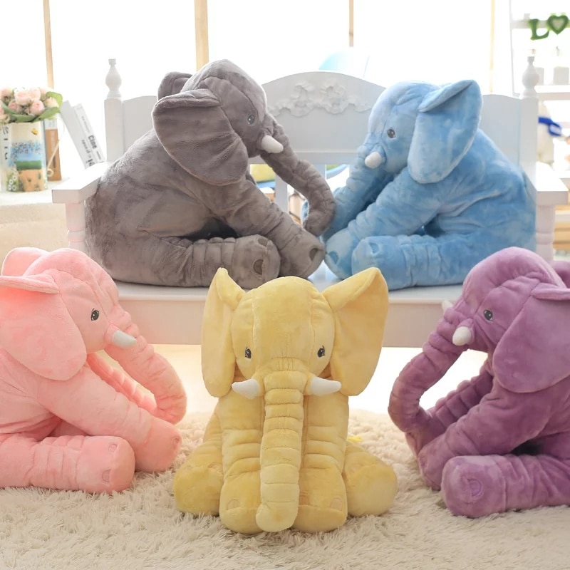 Giant Elephant Baby Pillow Soft Plush