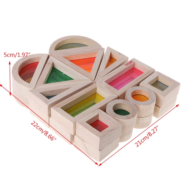 Sensory Blocks Educational Building Blocks (24 pcs)