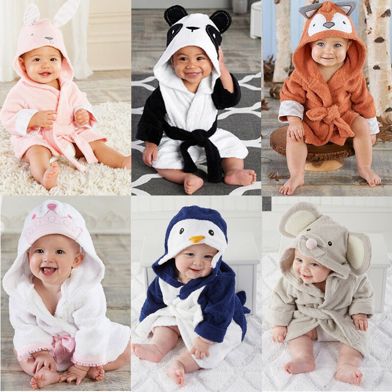 Baby Robe Animal Design with Hoodie