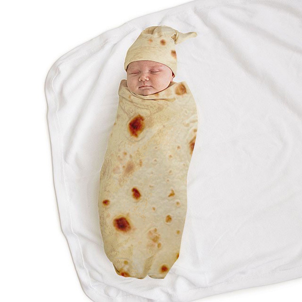 Tortilla Baby Blanket Creative Swaddle Blanket