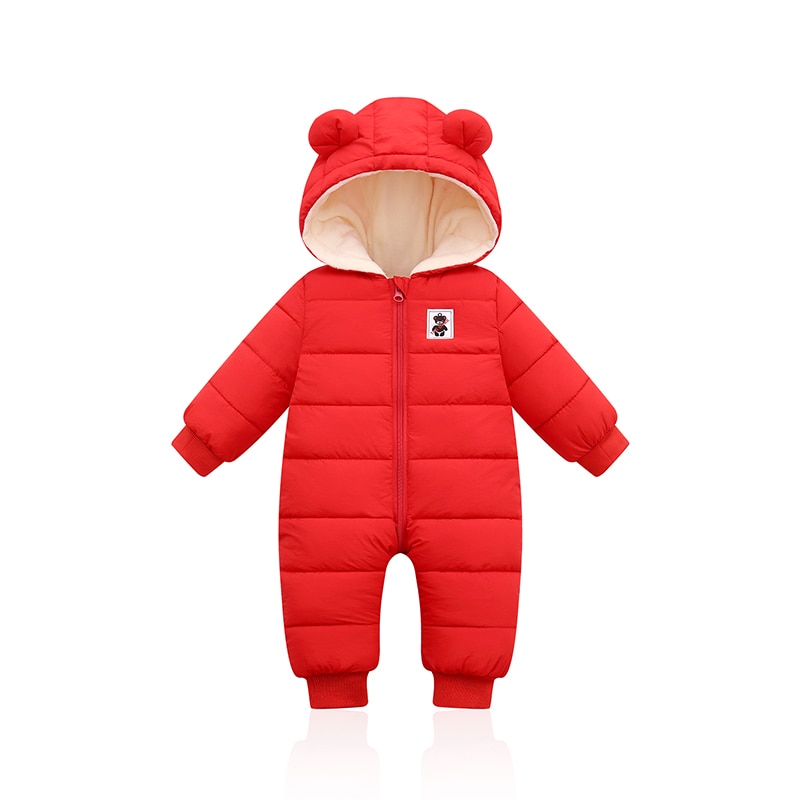 Baby Winter Snowsuit Hooded Jumpsuit